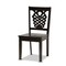 Baxton Studio Liese Modern and Contemporary Transitional Dark Brown Finished Wood 5-Piece Dining Set 177-11381-10892-Zoro - alternate 4